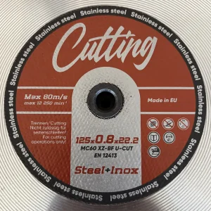 125 x 0.8 x 22.23 MC60 XZ - BF U-CUT  STEEL + INOX - 1 бр.