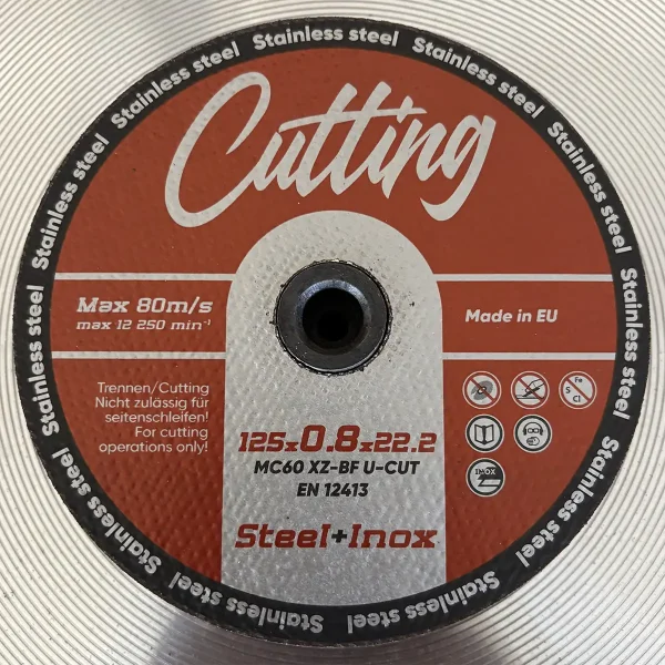 125 x 0.8 x 22.23 MC60 XZ - BF U-CUT  STEEL + INOX - 1 бр.